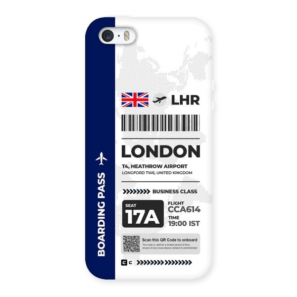 International Boarding Pass London Back Case for iPhone 5 5s