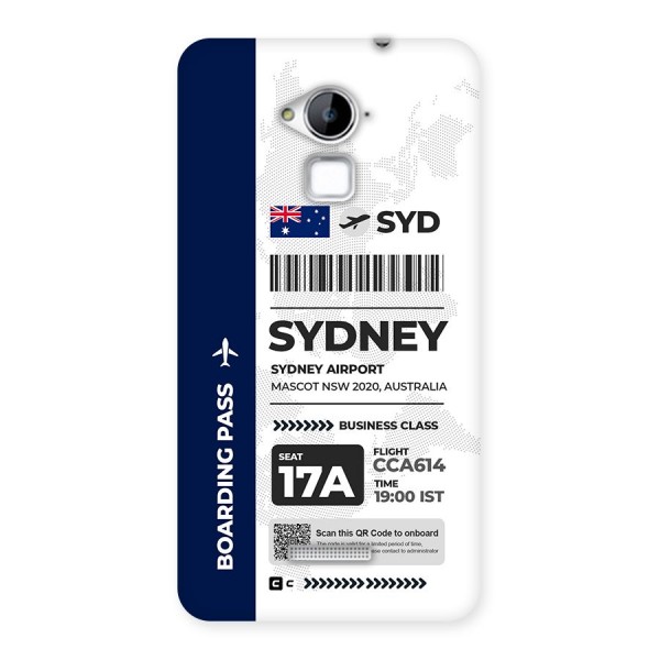 International Boarding Pass Sydney Back Case for Coolpad Note 3