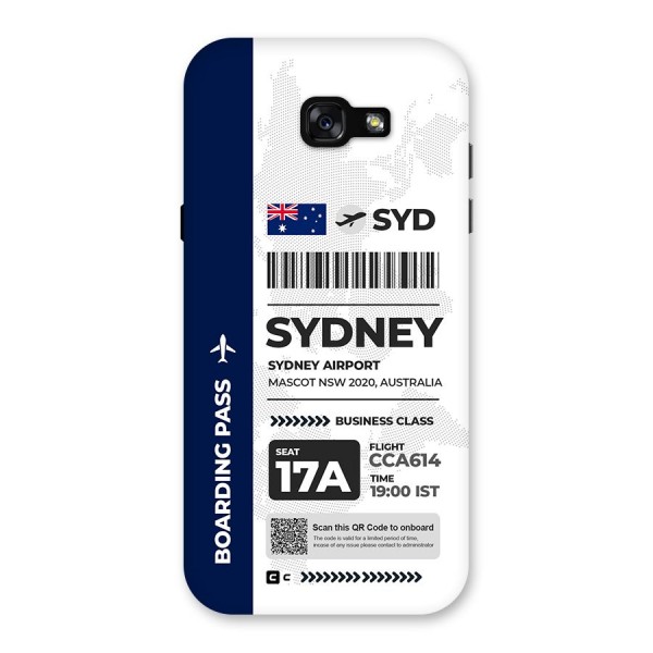 International Boarding Pass Sydney Back Case for Galaxy A7 (2017)