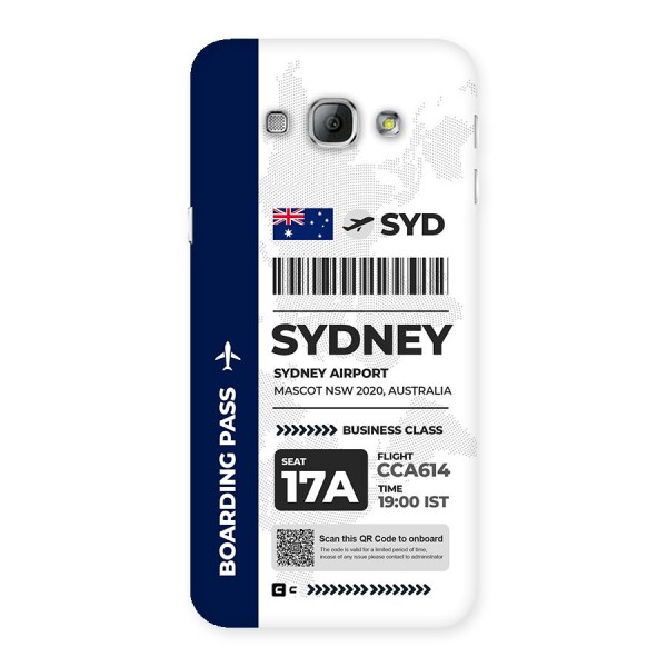 International Boarding Pass Sydney Back Case for Galaxy A8