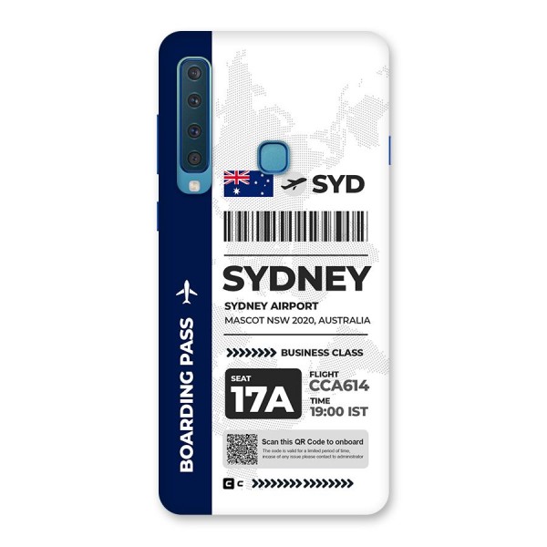 International Boarding Pass Sydney Back Case for Galaxy A9 (2018)