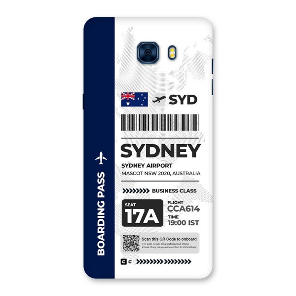 International Boarding Pass Sydney Back Case for Galaxy C7 Pro