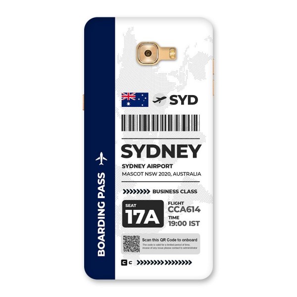 International Boarding Pass Sydney Back Case for Galaxy C9 Pro