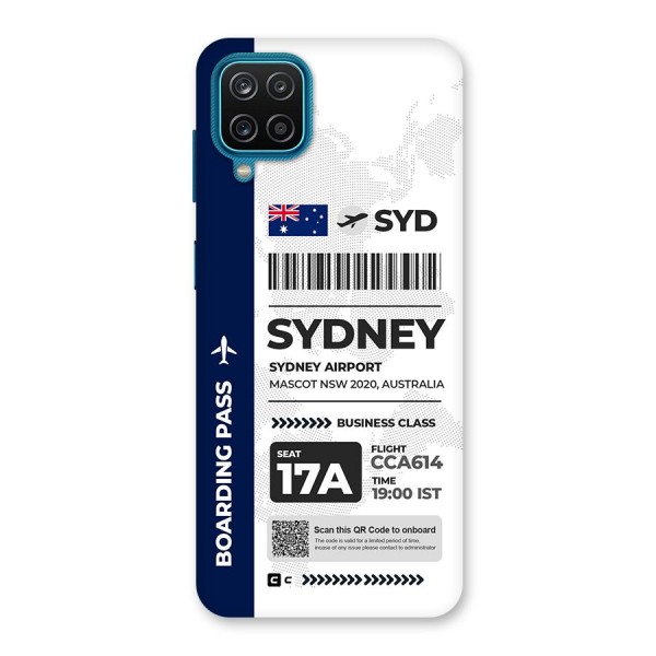 International Boarding Pass Sydney Back Case for Galaxy F12