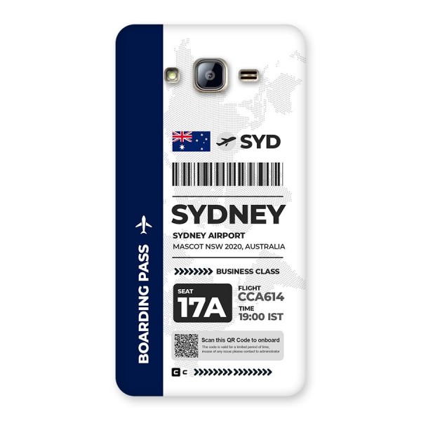 International Boarding Pass Sydney Back Case for Galaxy On5