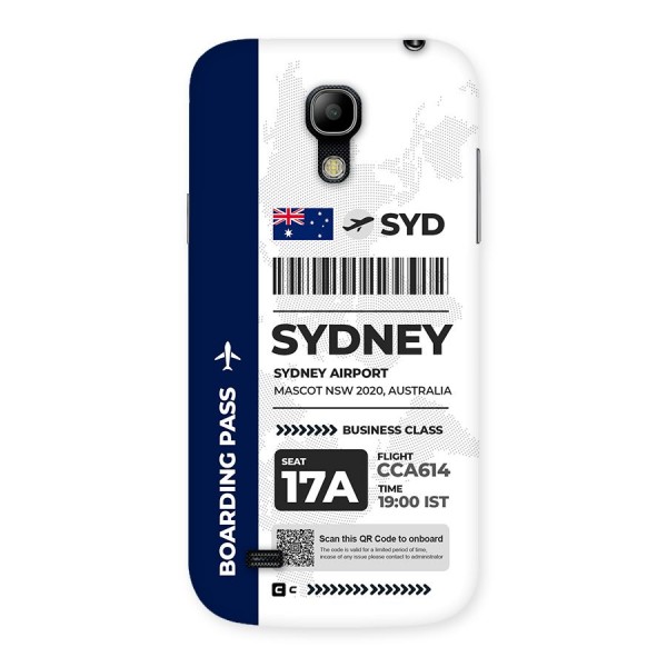 International Boarding Pass Sydney Back Case for Galaxy S4 Mini
