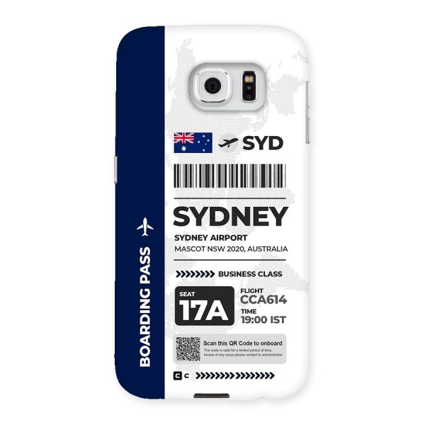 International Boarding Pass Sydney Back Case for Galaxy S6