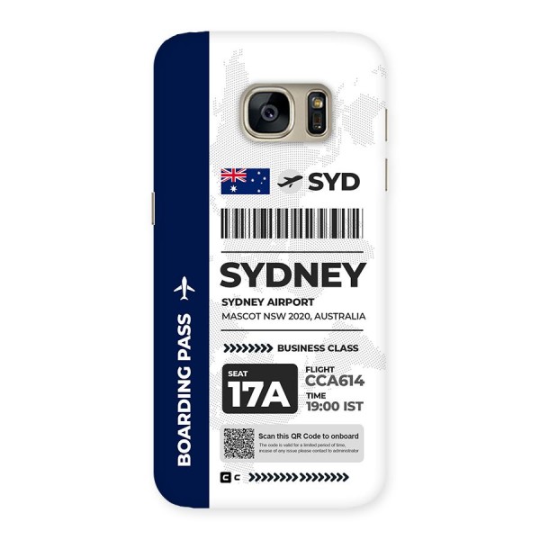 International Boarding Pass Sydney Back Case for Galaxy S7