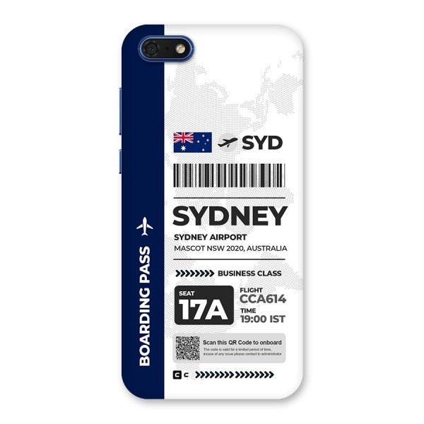 International Boarding Pass Sydney Back Case for Honor 7s