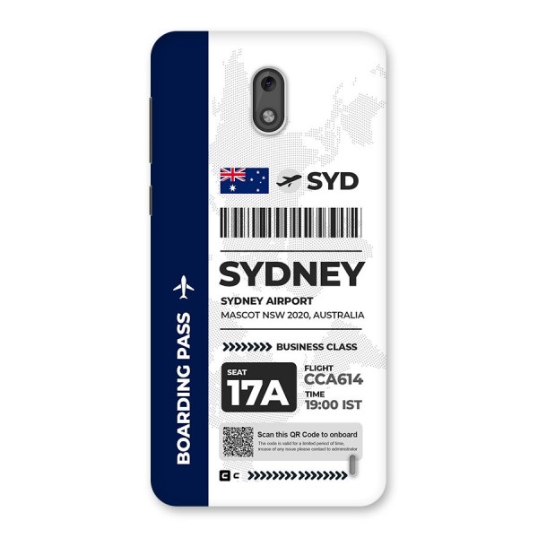 International Boarding Pass Sydney Back Case for Nokia 2