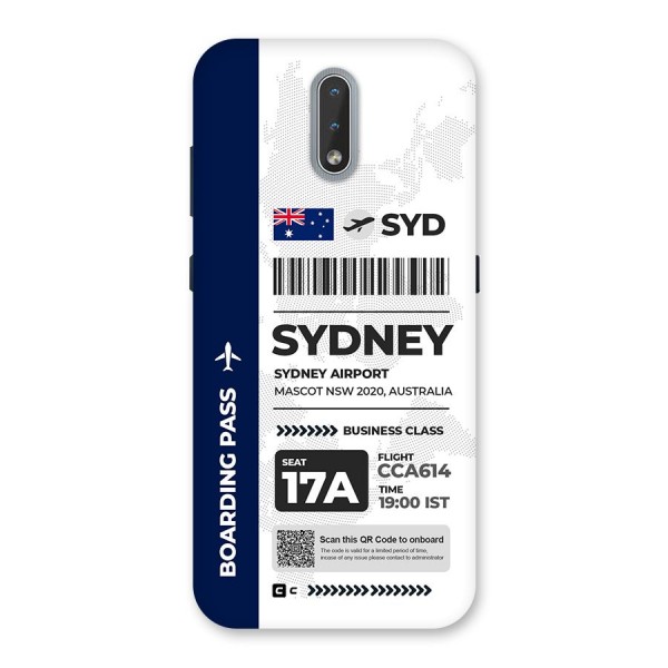 International Boarding Pass Sydney Back Case for Nokia 2.3