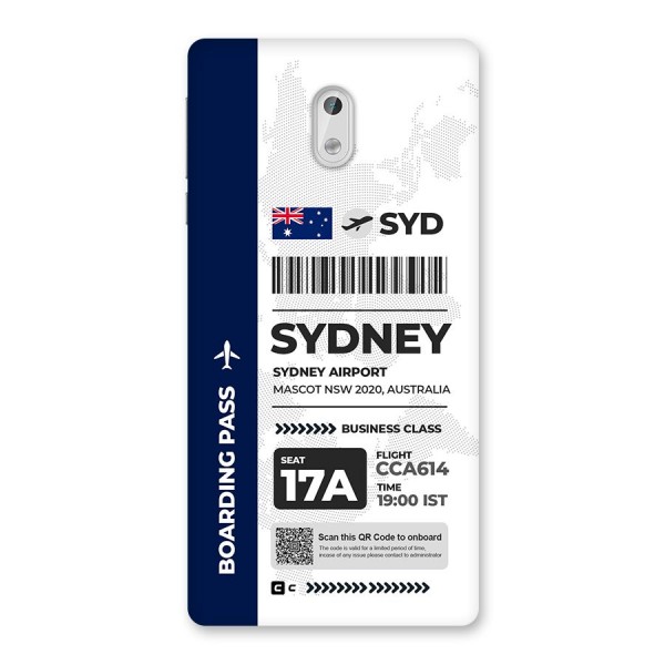 International Boarding Pass Sydney Back Case for Nokia 3