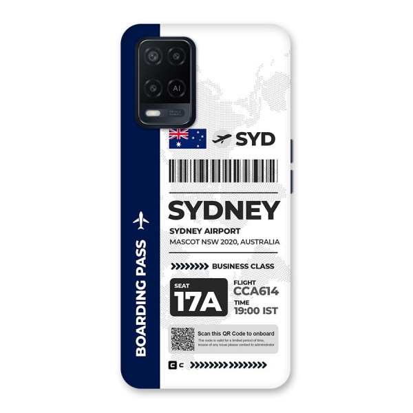 International Boarding Pass Sydney Back Case for Oppo A54