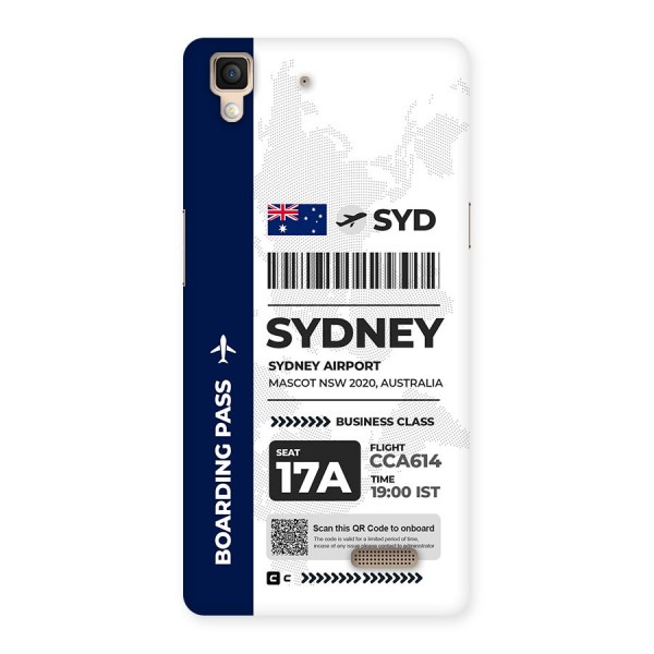 International Boarding Pass Sydney Back Case for Oppo R7