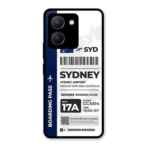 International Boarding Pass Sydney Back Case for Vivo Y36