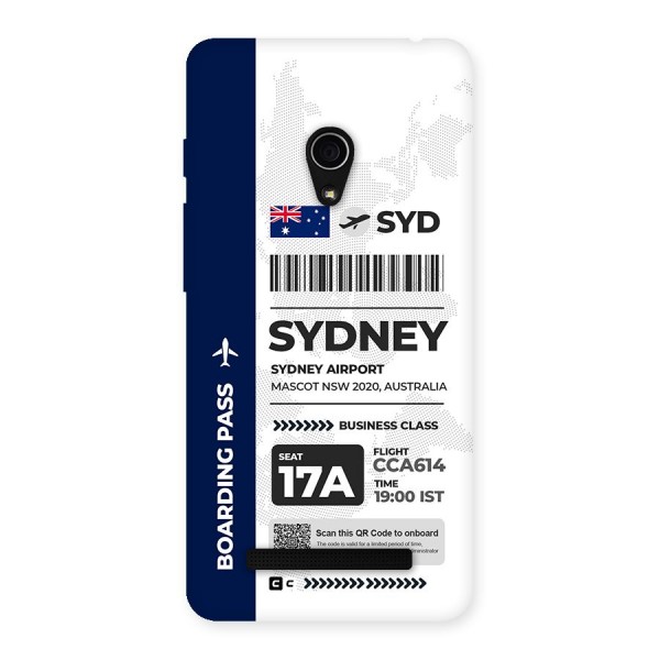 International Boarding Pass Sydney Back Case for Zenfone 5