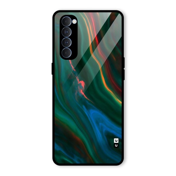 Inverse Marble Glass Back Case for Oppo Reno4 Pro