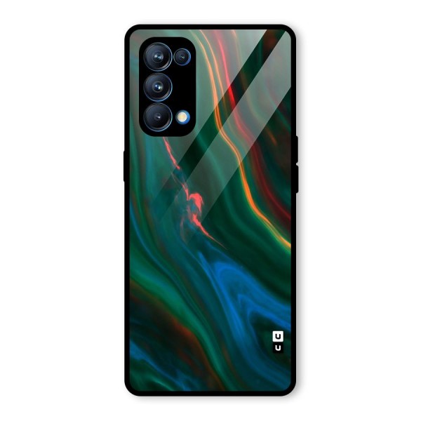 Inverse Marble Glass Back Case for Oppo Reno5 Pro 5G