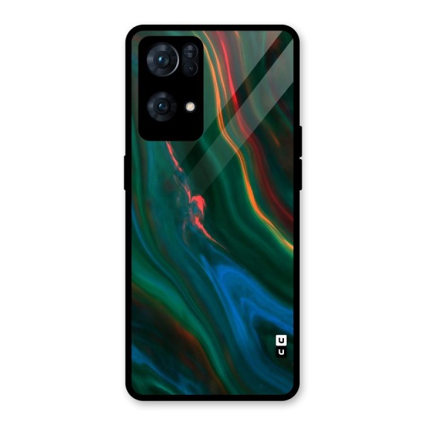 Inverse Marble Glass Back Case for Oppo Reno7 Pro 5G