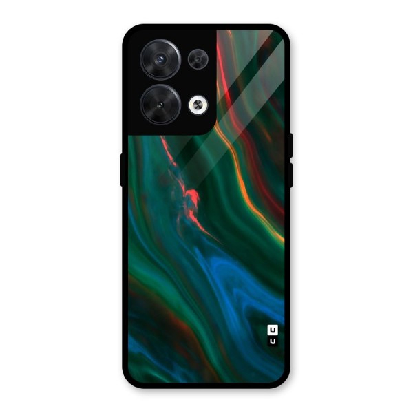 Inverse Marble Glass Back Case for Oppo Reno8 5G