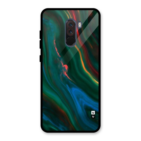 Inverse Marble Glass Back Case for Poco F1