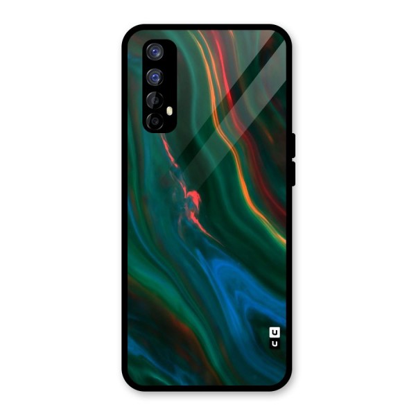 Inverse Marble Glass Back Case for Realme 7