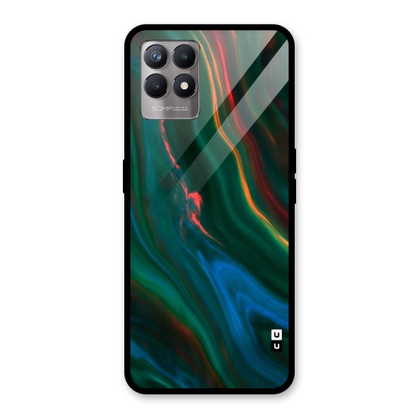 Inverse Marble Glass Back Case for Realme 8i