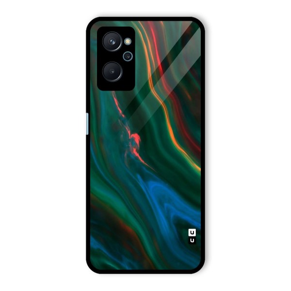 Inverse Marble Glass Back Case for Realme 9i