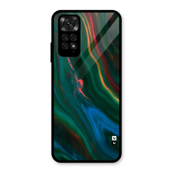 Inverse Marble Glass Back Case for Redmi Note 11S