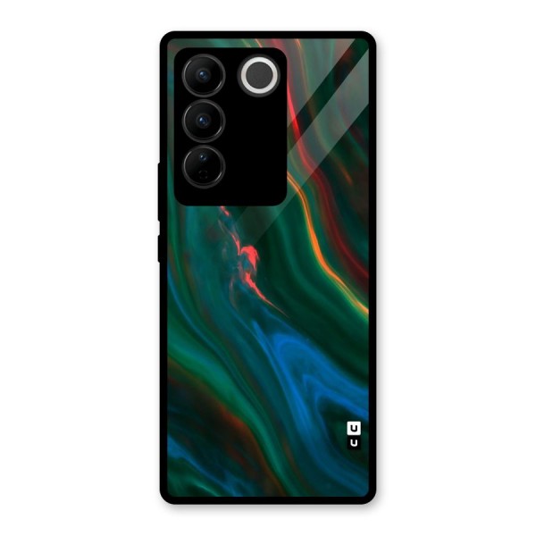 Inverse Marble Glass Back Case for Vivo V27 Pro