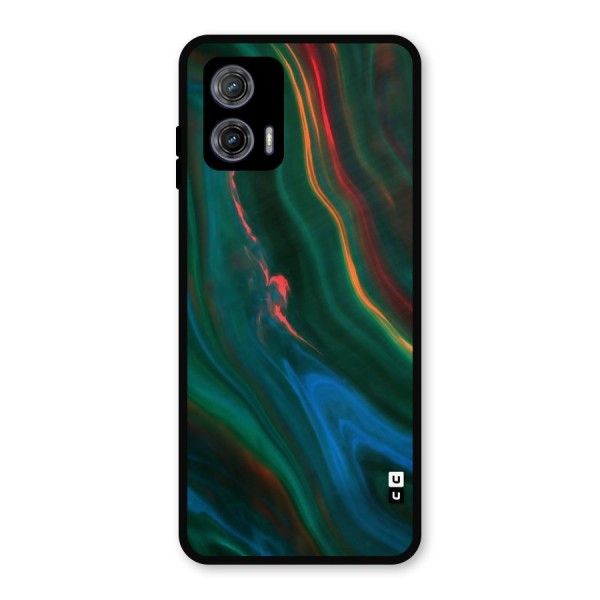 Inverse Marble Metal Back Case for Moto G73