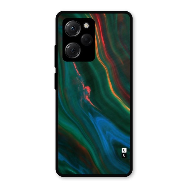 Inverse Marble Metal Back Case for Poco X5 Pro