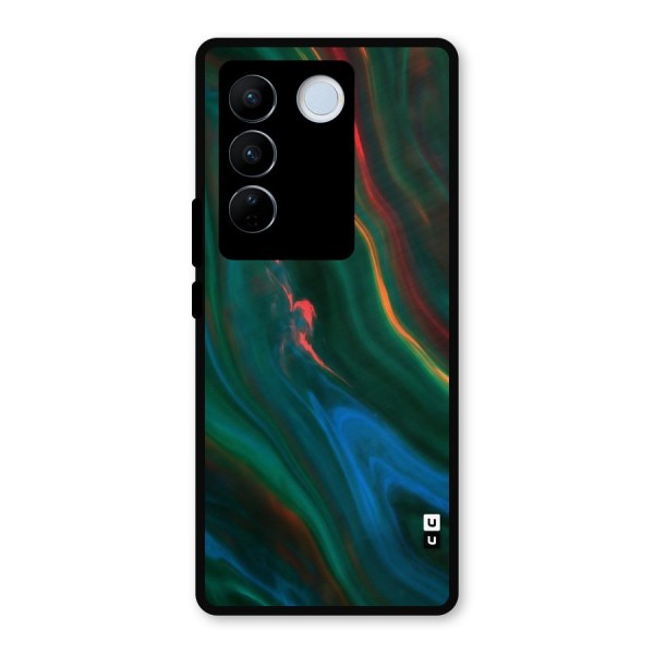 Inverse Marble Metal Back Case for Vivo V27 Pro