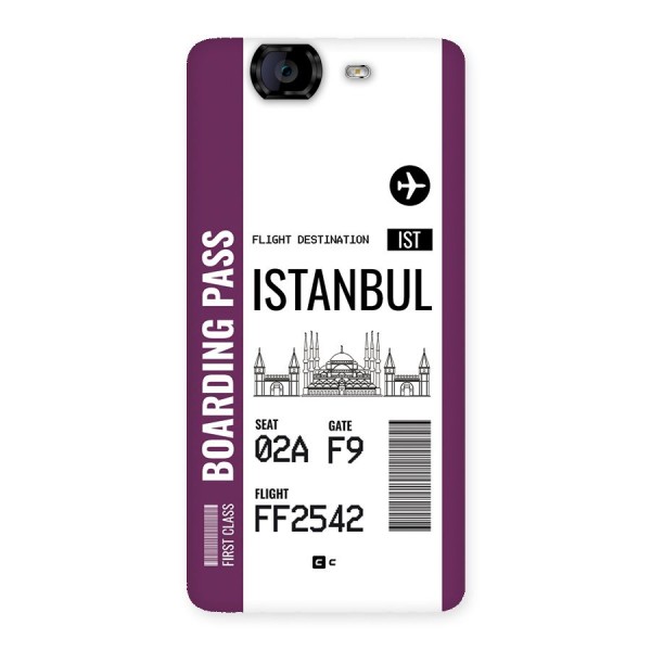 Istanbul Boarding Pass Back Case for Canvas Knight A350