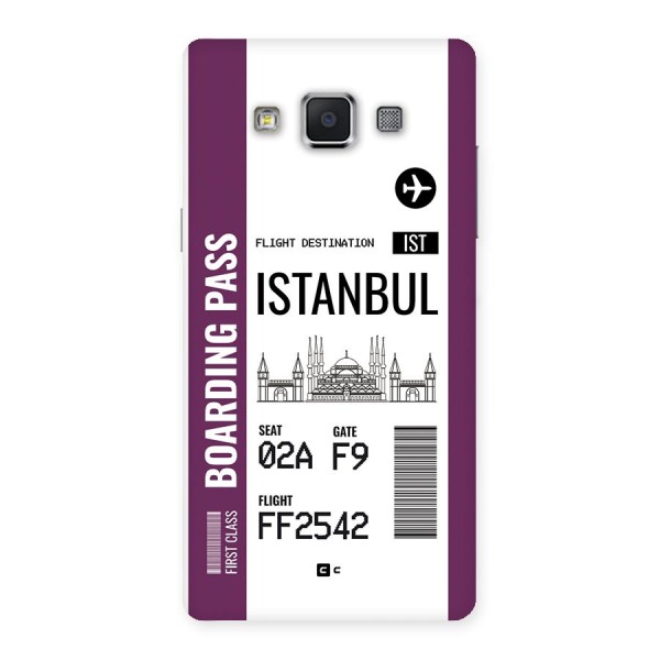 Istanbul Boarding Pass Back Case for Galaxy A5