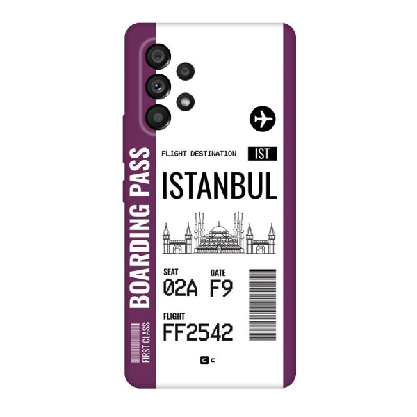 Istanbul Boarding Pass Back Case for Galaxy A53 5G