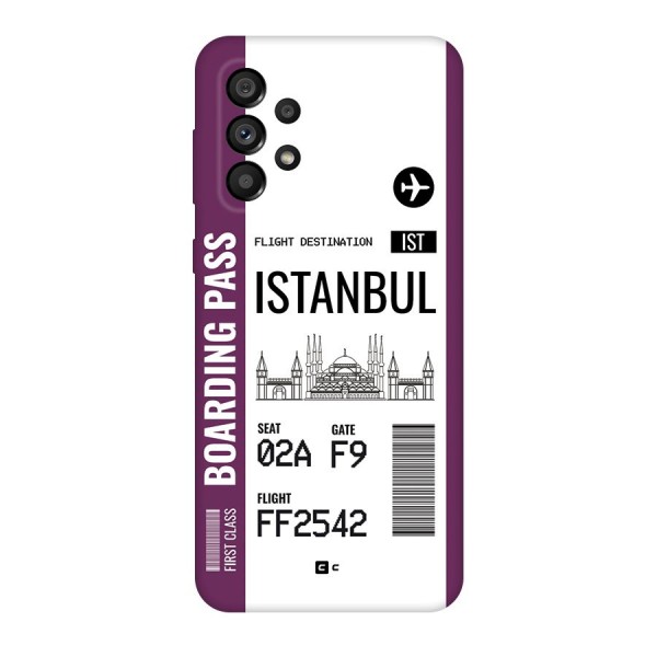 Istanbul Boarding Pass Back Case for Galaxy A73 5G