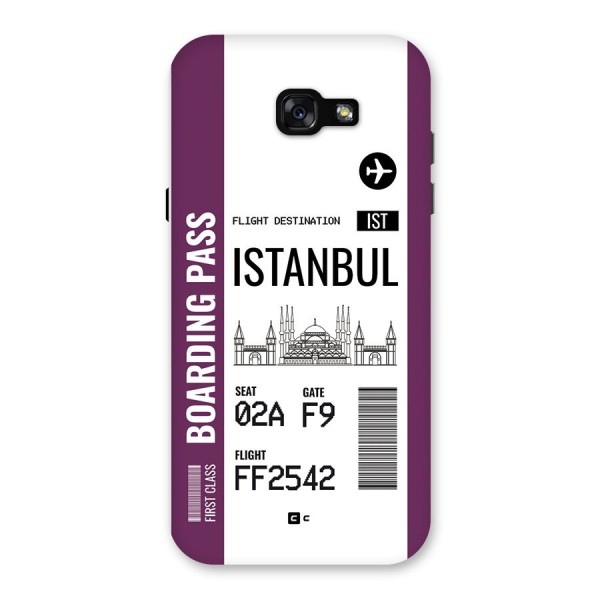 Istanbul Boarding Pass Back Case for Galaxy A7 (2017)