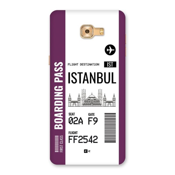 Istanbul Boarding Pass Back Case for Galaxy C9 Pro