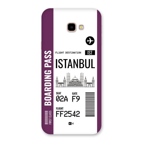 Istanbul Boarding Pass Back Case for Galaxy J4 Plus