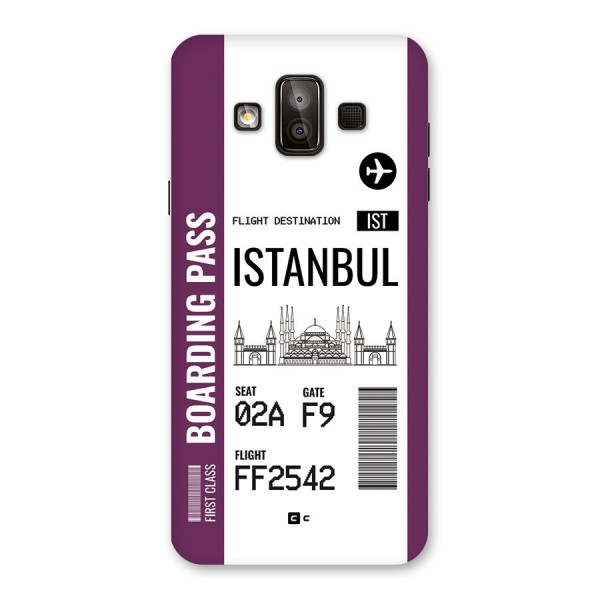 Istanbul Boarding Pass Back Case for Galaxy J7 Duo