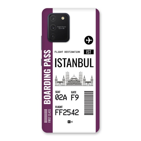 Istanbul Boarding Pass Back Case for Galaxy S10 Lite