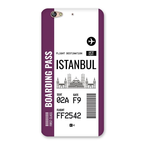 Istanbul Boarding Pass Back Case for Gionee S6