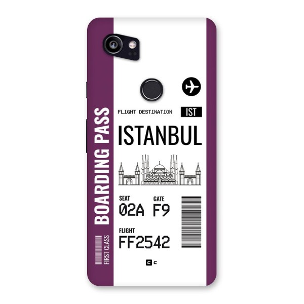 Istanbul Boarding Pass Back Case for Google Pixel 2 XL