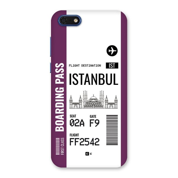 Istanbul Boarding Pass Back Case for Honor 7s