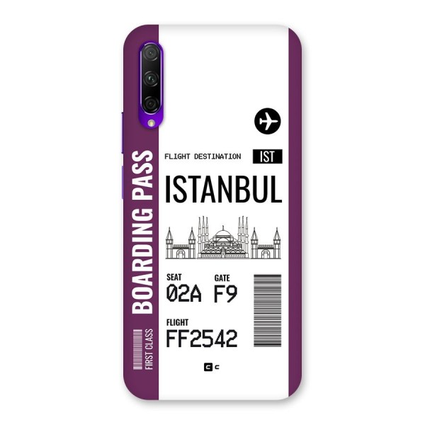 Istanbul Boarding Pass Back Case for Honor 9X Pro