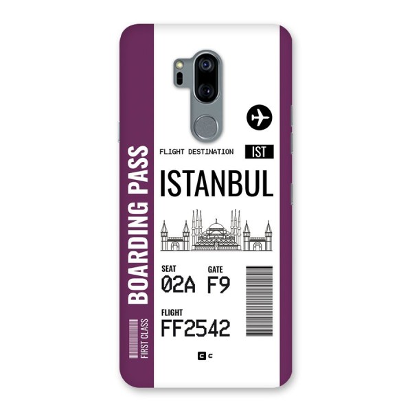 Istanbul Boarding Pass Back Case for LG G7