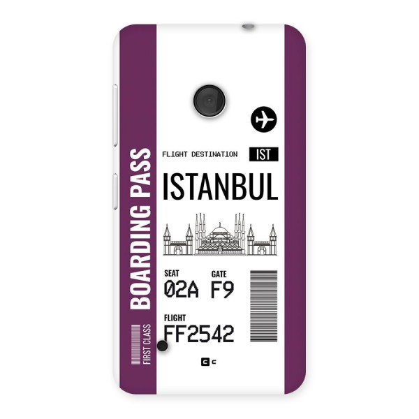 Istanbul Boarding Pass Back Case for Lumia 530