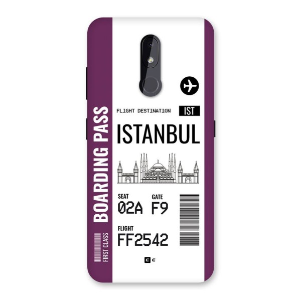 Istanbul Boarding Pass Back Case for Nokia 3.2