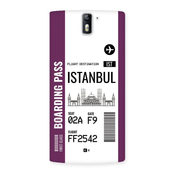 Istanbul Boarding Pass Back Case for OnePlus One